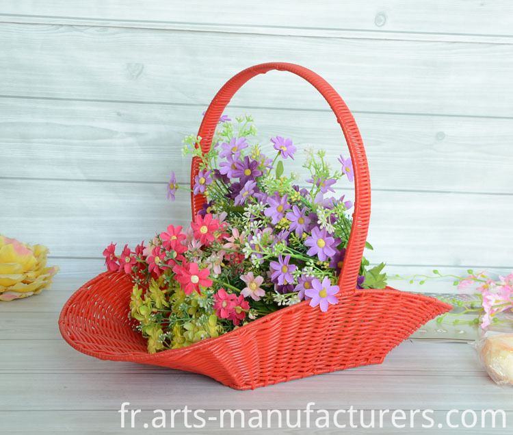panier cadeau de fleurs flower gift basket